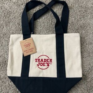 Trader Joe's blue mini tote
